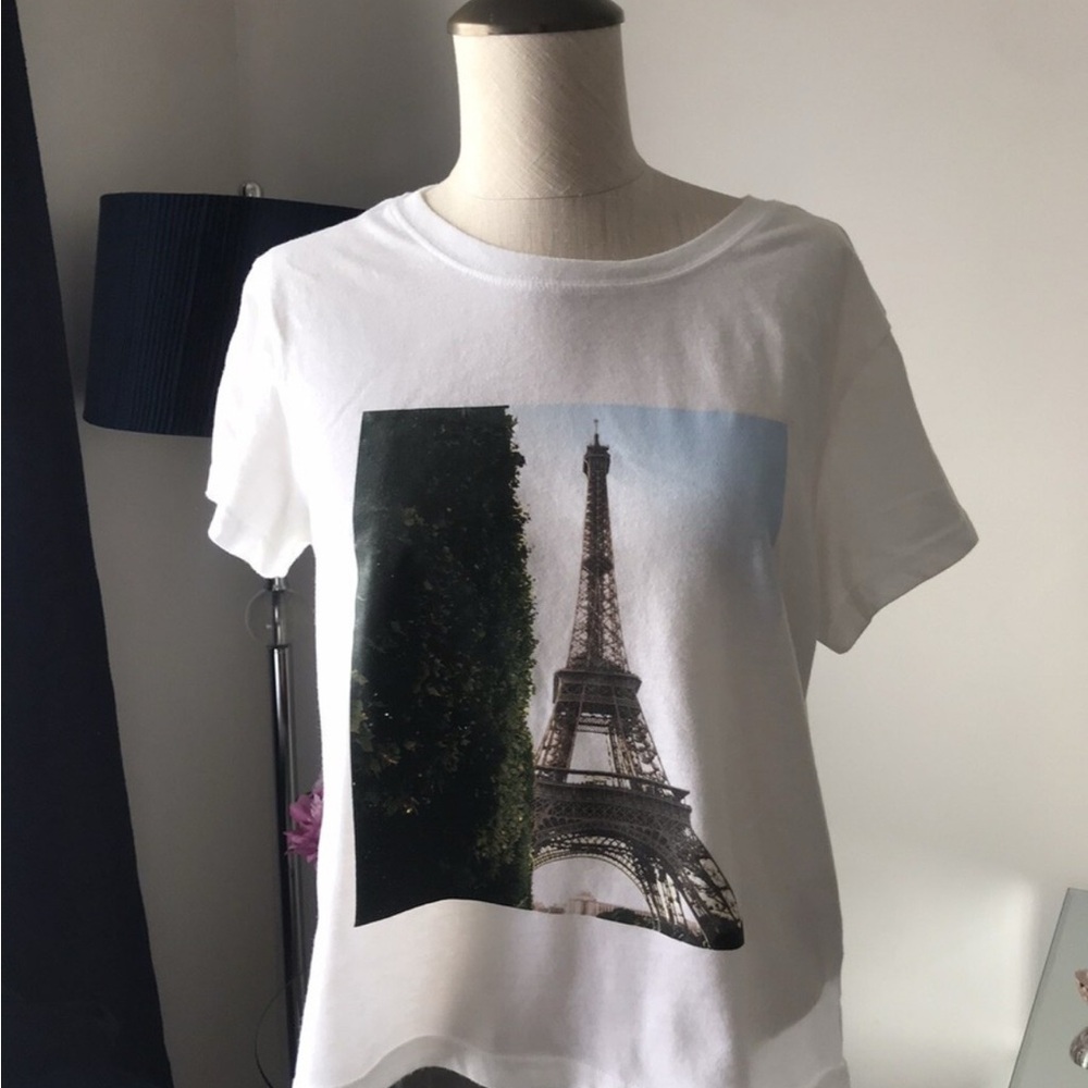 Abercrombie & Fitch Eiffel Tower cropped shirt